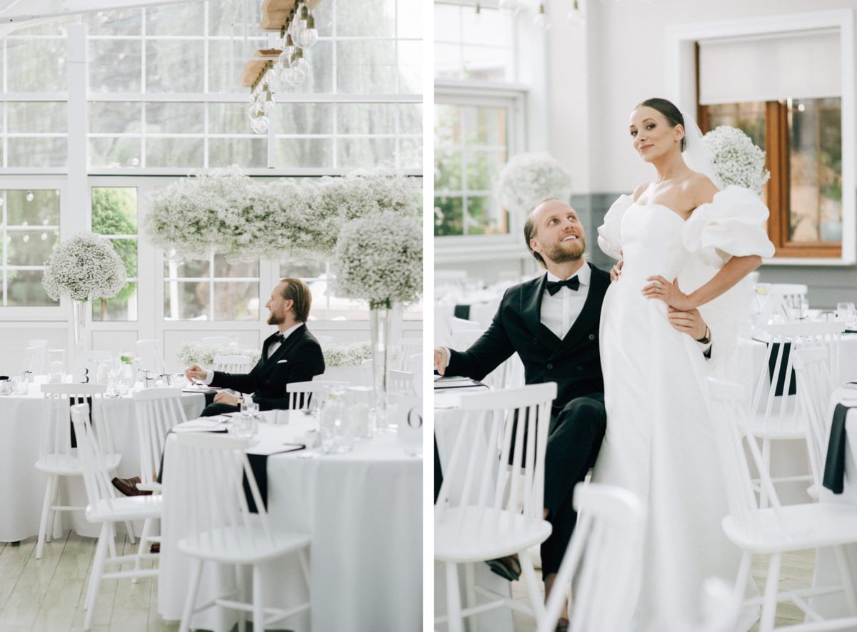 nowoczesny minimalizm, minimalistyczny ślub i wesele z klasą pronovias panna młoda