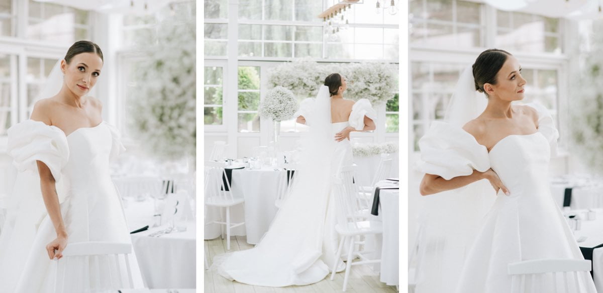 nowoczesny minimalizm ślub i wesele z klasą pronovias panna młoda