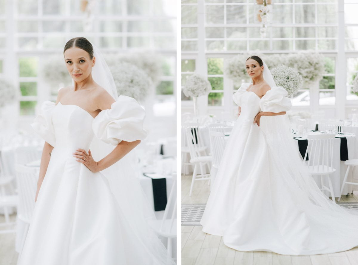 nowoczesny minimalizm na ślubie i weselu, minimalistyczny ślub i wesele z klasą pronovias panna młoda
